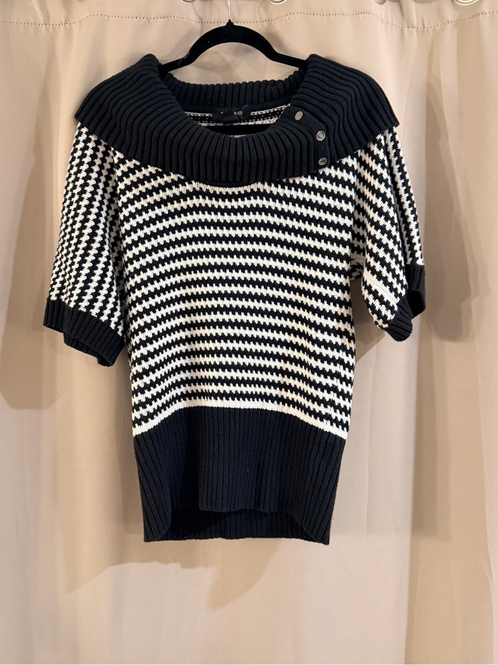 White House Black Market Striped Off-Shoulder Sweater
